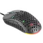 Mars Gaming MM55 Ratón Gaming Ultraligero 55g, Sensor Óptico 12800 DPI, RGB Chroma, Cable Paracord, Switches Mecánicos Huano, para PC/Consolas